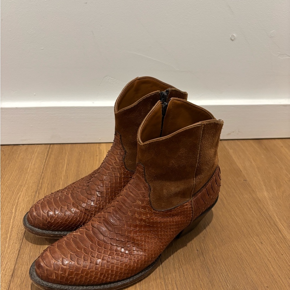 Kemo Sabe Python & Suede Pia Boots size 9 - Picture 3 of 4